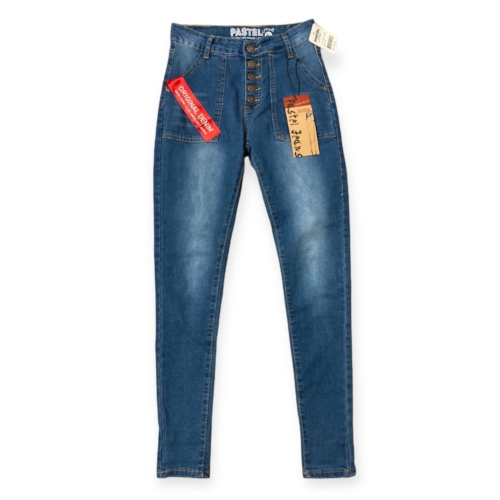 PASTEL JEANS | NWT High Rise Medium Wash Skinny Jeans